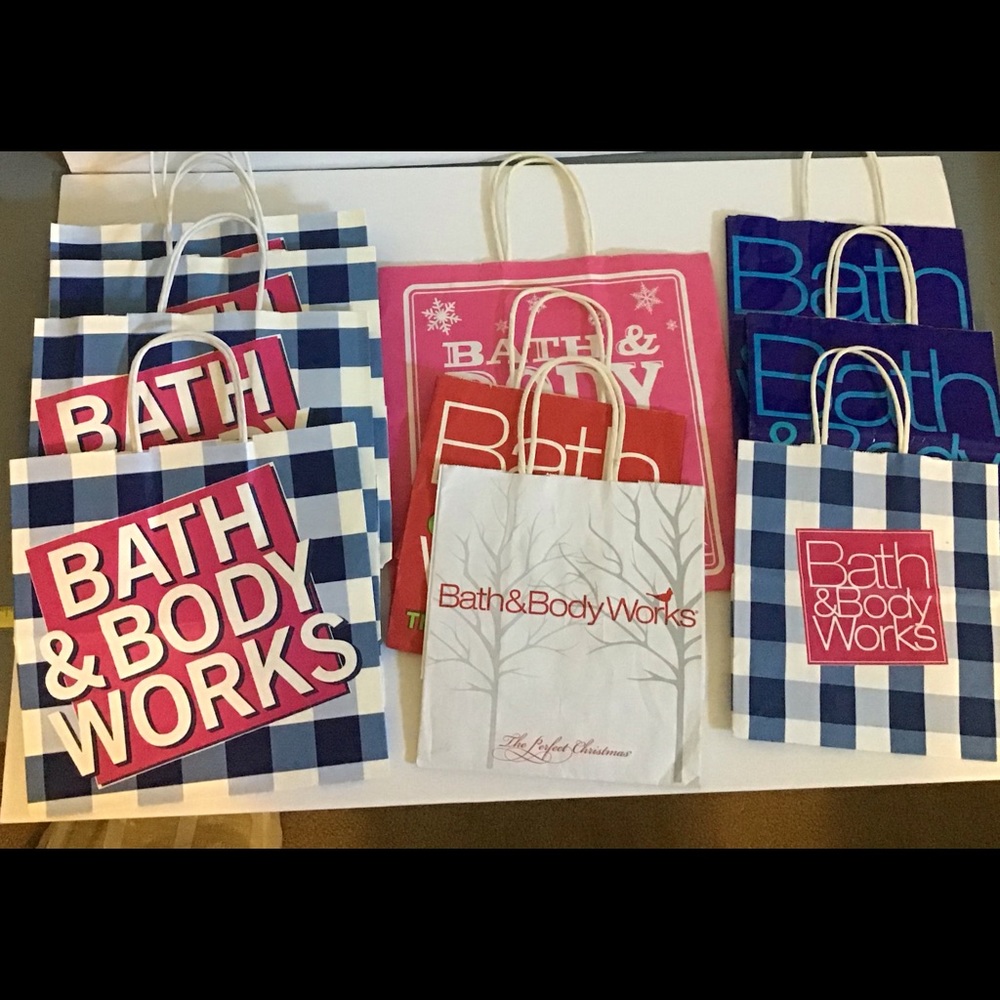 Bath & Bodyworks Shopping Bag Bundle 10 bags!!!!